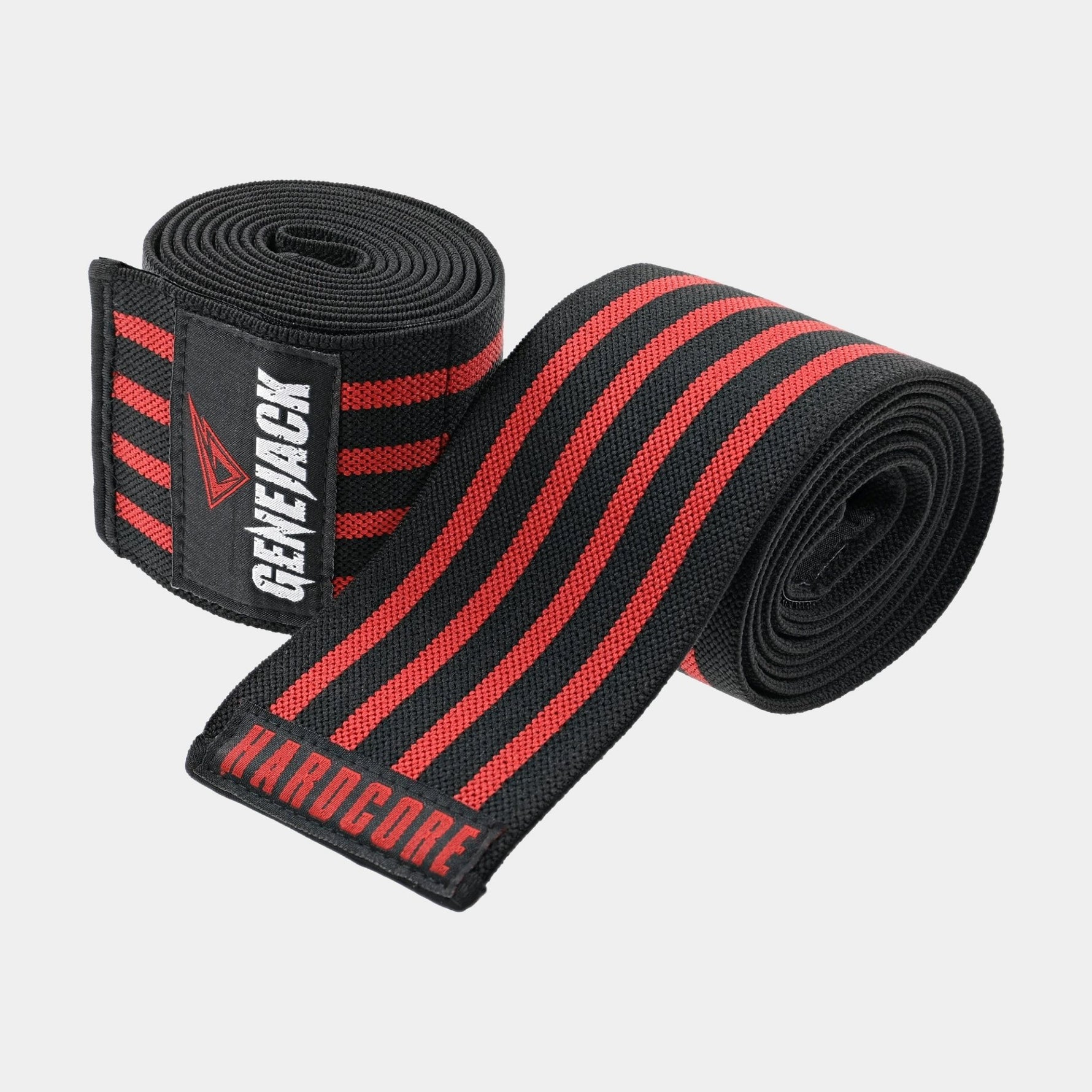 Black/Red Knee Wrap from Genejack for Genejack WOD