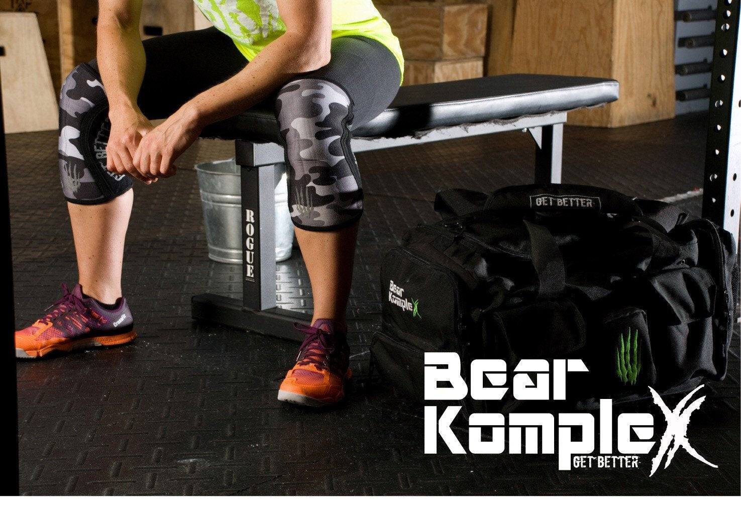 Bear KompleX Knee Sleeves - Black Camo from Bear Komplex for Genejack WOD