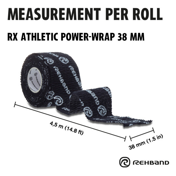 RX Athletic Power-Wrap 38mm, Hookgrip Tape from Rehband for Genejack WOD