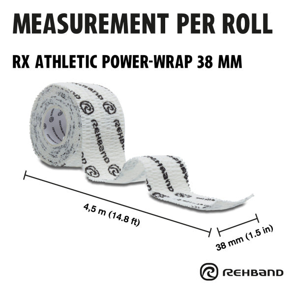 RX Athletic Power-Wrap 38mm, Hookgrip Tape from Rehband for Genejack WOD