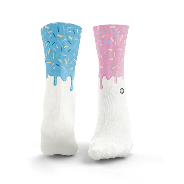 Iced Donut 2.0 Socks - Blue & Pink from Hexxee for Genejack WOD
