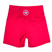 Biker Shorts - High Waist - Red from Savage Barbell for Genejack WOD