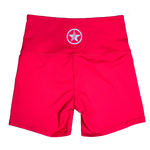 Biker Shorts - High Waist - Red from Savage Barbell for Genejack WOD