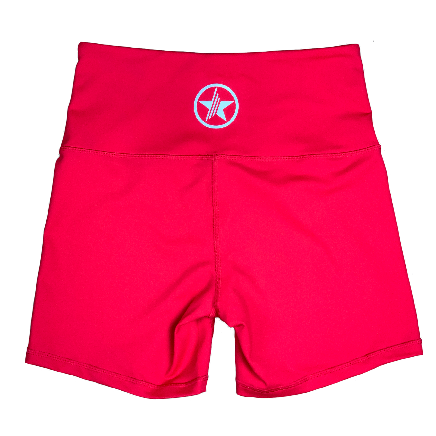 Biker Shorts - High Waist - Red from Savage Barbell for Genejack WOD