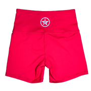 Biker Shorts - High Waist - Red from Savage Barbell for Genejack WOD